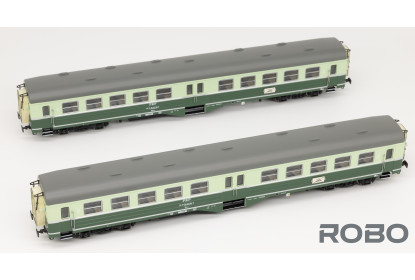 302011 - Set of 2 2nd class wagons, Korsze station - "Ryflak", models with interior lighting