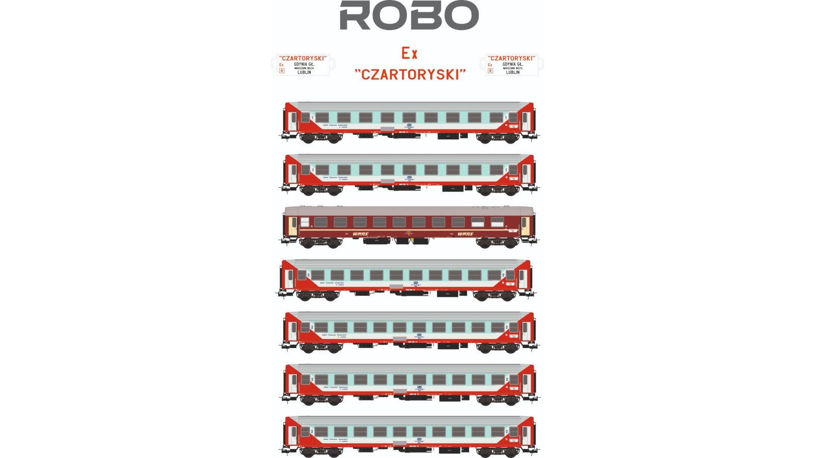 200700 - EXPRES CZARTORYSKI - set of 7 wagons