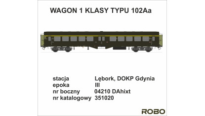 351020 - "Ryflak" PKP 1st class, Lębork DOKP Gdynia station