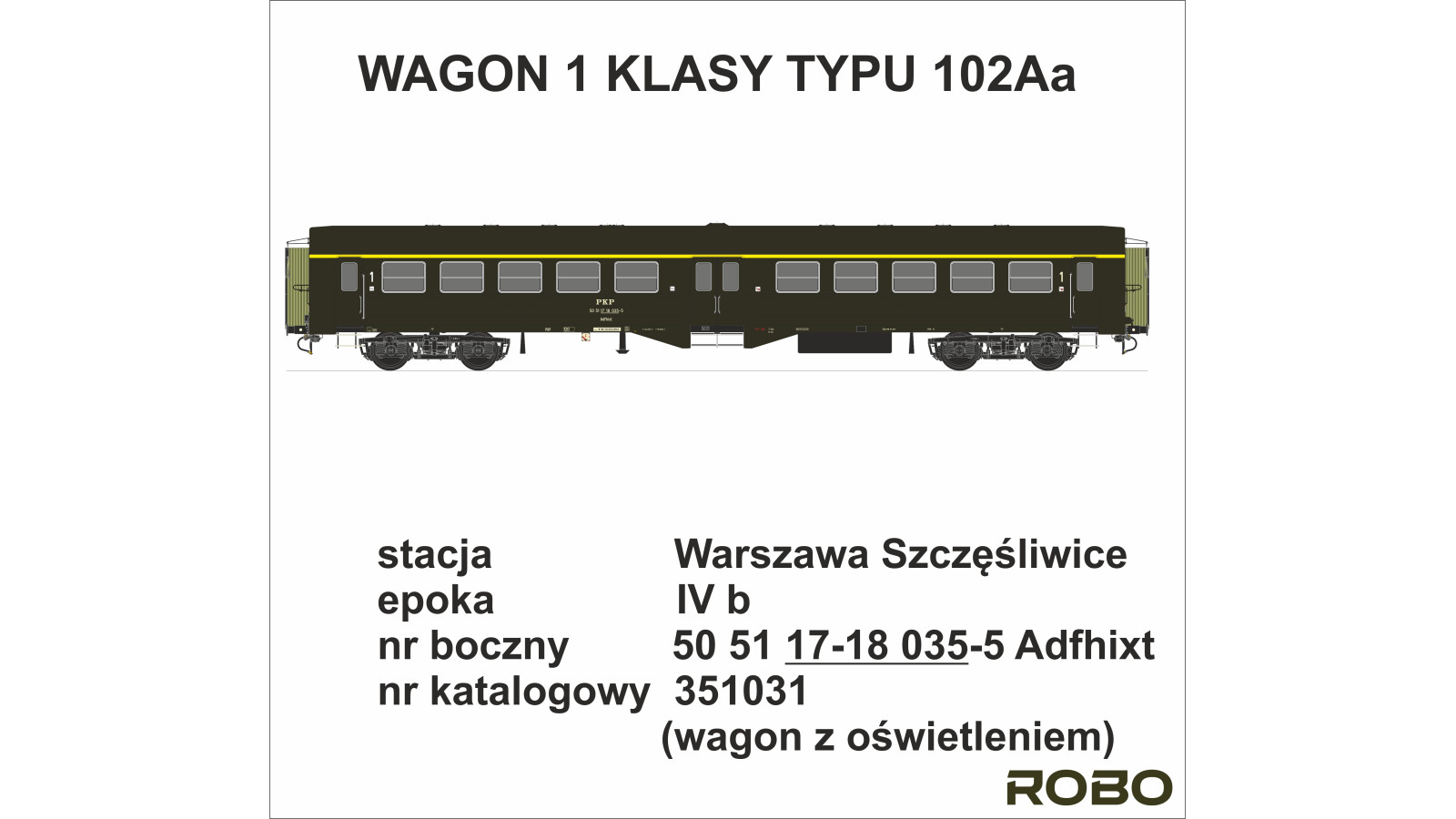 351031 - "Ryflak" PKP 1st class, W-WA SZCZĘŚLIWICE station, NEW ROBO 2.0 LIGHTING BOARD