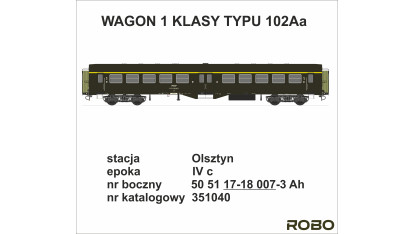 351040 - "Ryflak" PKP 1kl, stacja OLSZTYN GŁ.