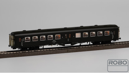 302021 - Set of 3 2nd class coaches, Jarocin station - "Ryflak", NEW ROBO 2.0 LIGHTING BOARD