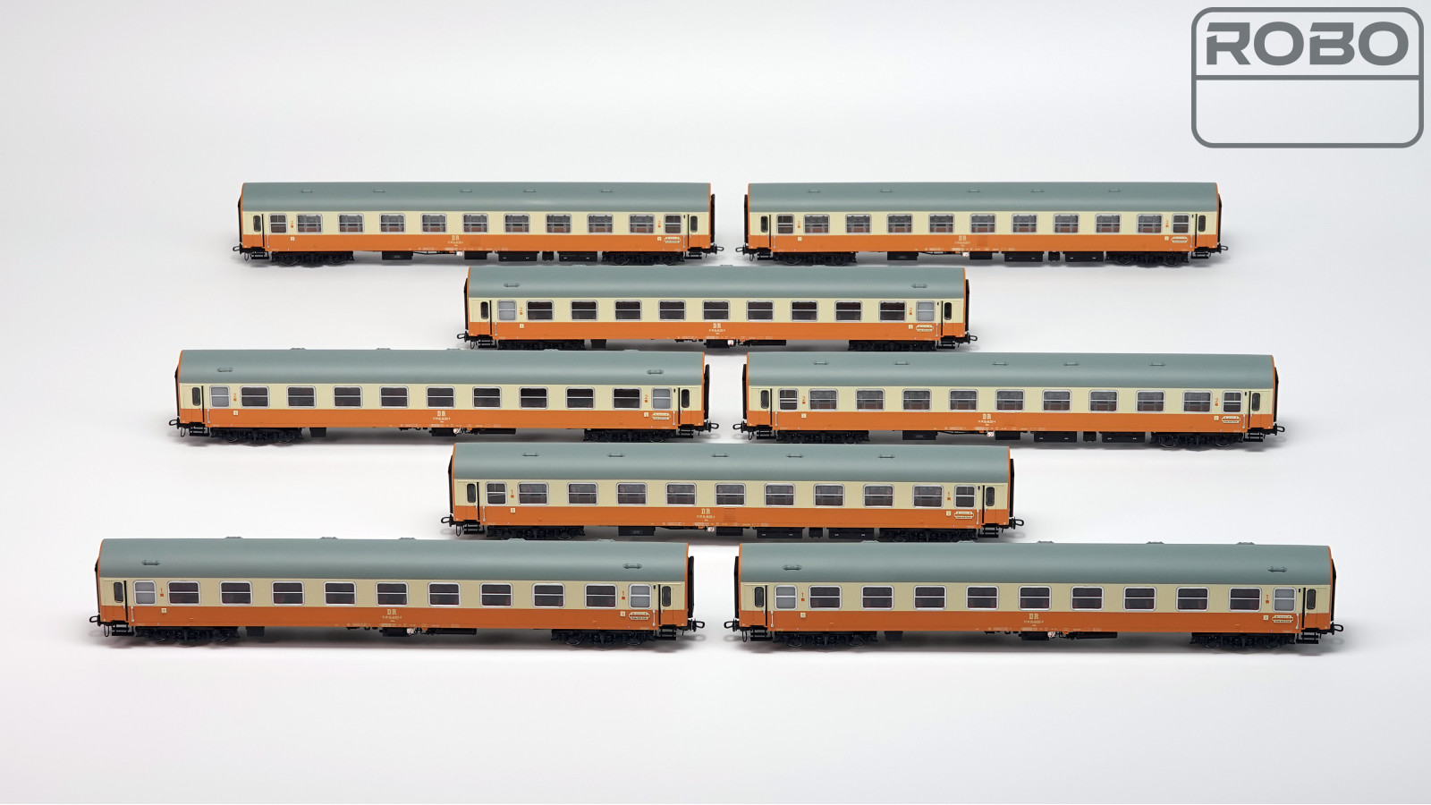 200111 - Städteexpress - Y/B-70 Bautzen - 8 coaches set, Berlin Lichtenberg station - NEW ROBO 2.0 LIGHTING BOARD