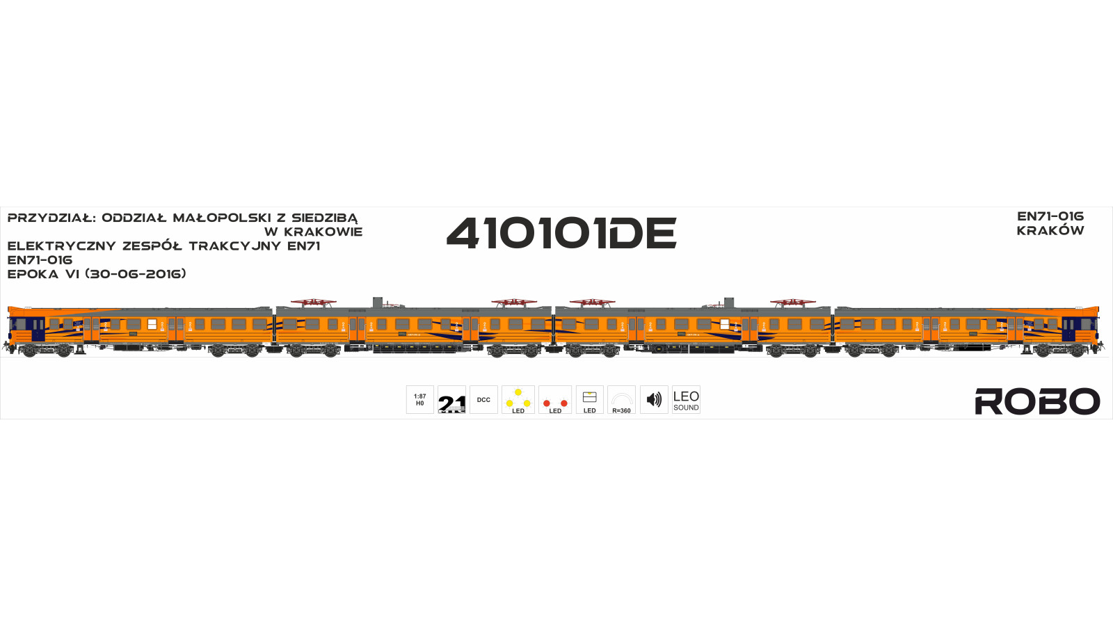 NEW!! 410101DE - EN71-016 POLREGIO "TIGER", DCC Leo Sound