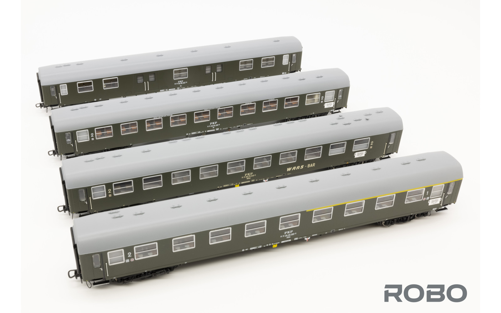 200021 - OST-WEST, set of 4 wagons with interior lights